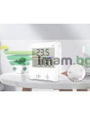 Термометър часовник LCD метеорологична станция с хигрометър